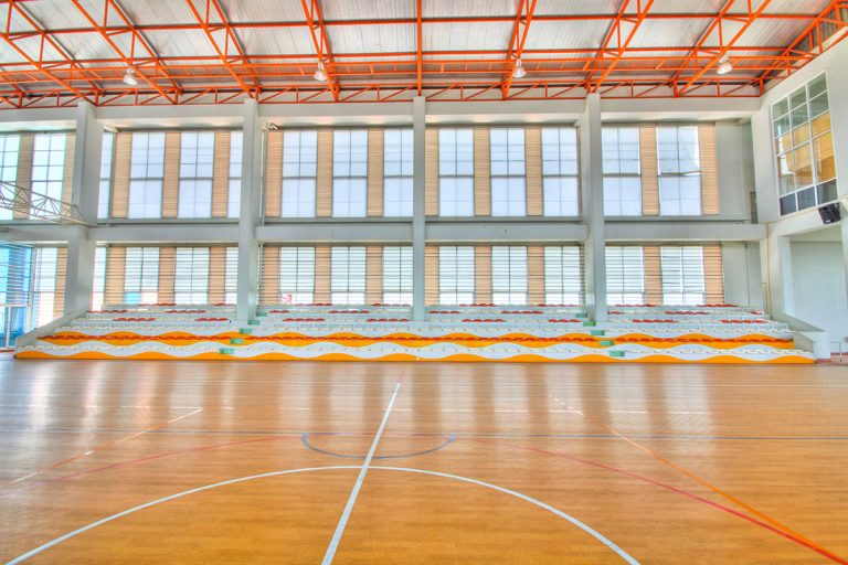 Court in a sports complex