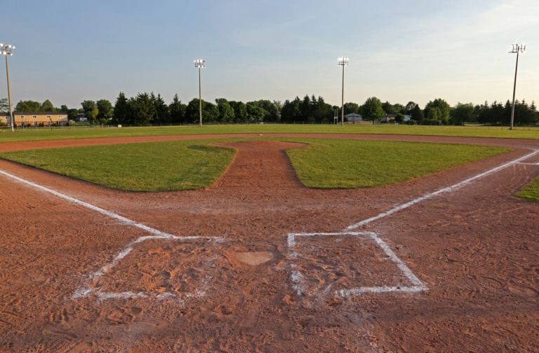 Example of sports facilities with baseball field