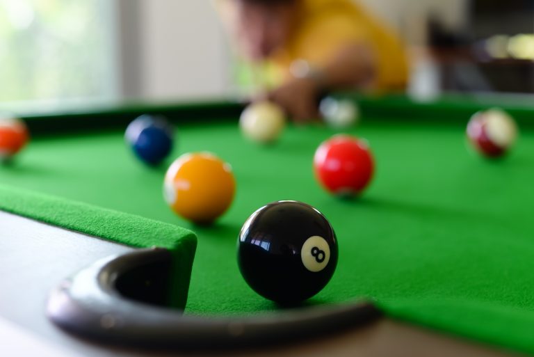 Man playing pool