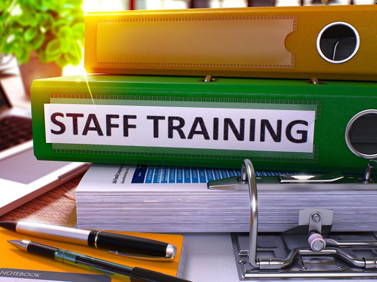 Green “Staff Training” Folder