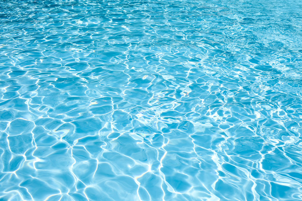 Water surface in a swimming pool.