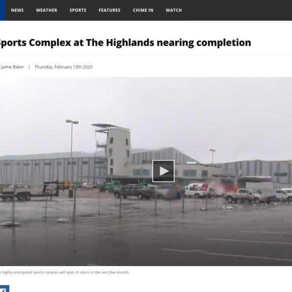 Highlands Sports Complex News Story